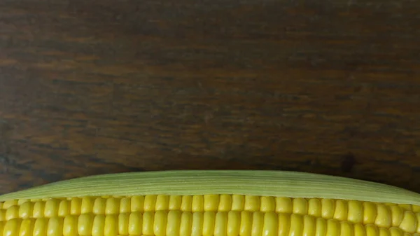 Fresh Corn Table Close Image Background — Stock Photo, Image