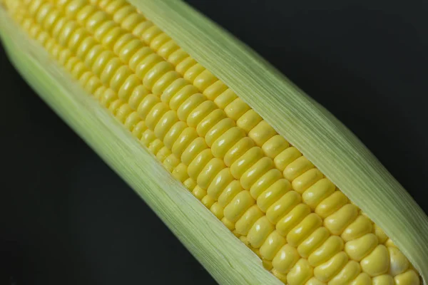 Świeża Kukurydza Stole Bliska Obraz Tła — Zdjęcie stockowe
