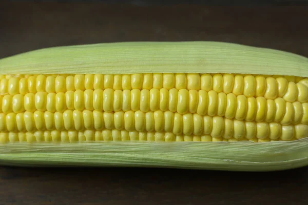 Fresh Corn Table Close Image Background — Stock Photo, Image