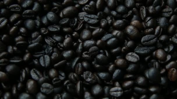 Kaffet Rostas Trä Närbild Bild För Bakgrunden — Stockvideo