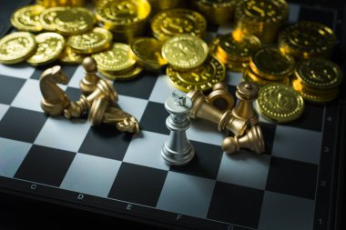 Soyut satranç oyun tahtası görüntüyü kapat.