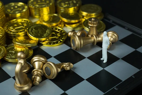 Soyut satranç oyun tahtası görüntüyü kapat.