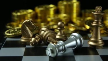 Soyut satranç oyun tahtası görüntüleri kapat.