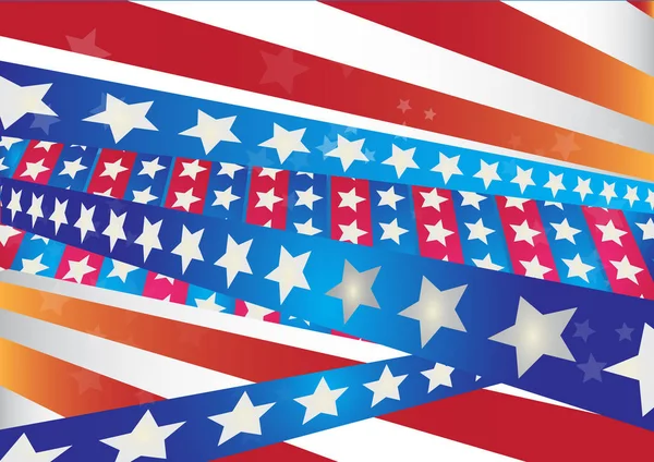 Självständighetsdagen Med Flaggor Firande Vektorbakgrund — Stock vektor
