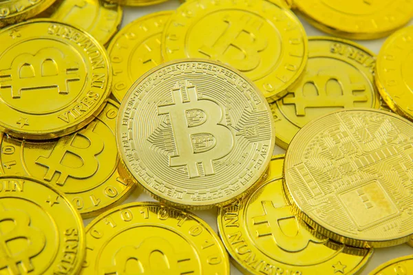 Bitcoin Crypto Currency Electronic Money Image — Stock Photo, Image