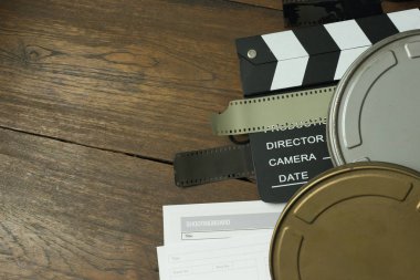 Film üretim düz perde arkasında yatıyordu görüntü arka planı.