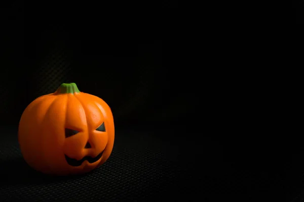Halloween Dýně Jack Obrázek Pozadí Černé Holiday — Stock fotografie