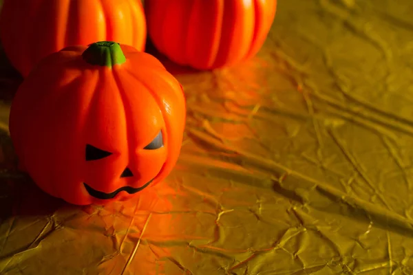 Halloween Zucca Jack Oro Vacanza Sfondo Immagine — Foto Stock