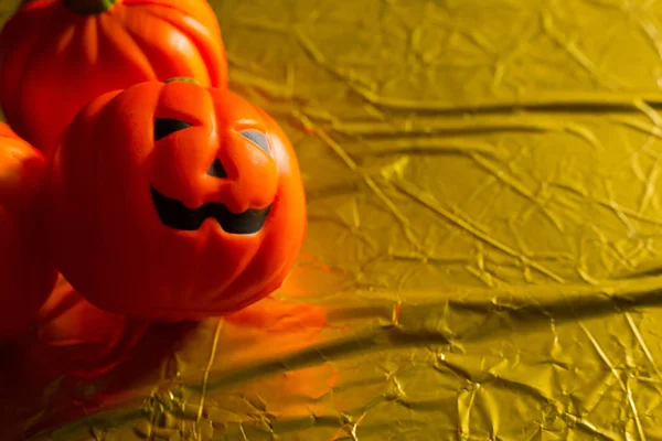 Halloween Pumpkin Jack Gold Holiday Background Image — Stock Photo, Image