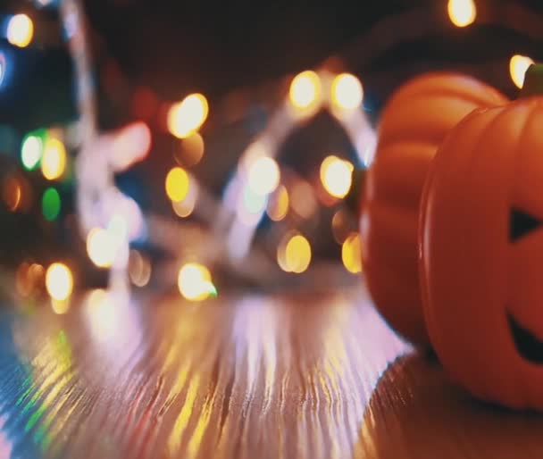 Halloween Bakgrunden Mörk Ton Filmen — Stockvideo