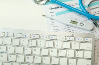 Tıbbi sağlık aygıtı kapatmak görüntü arka plan