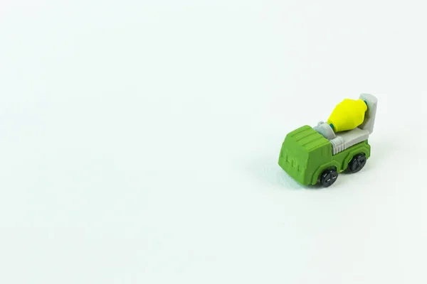 Carro Brinquedo Construção Imagem Fundo Branco — Fotografia de Stock