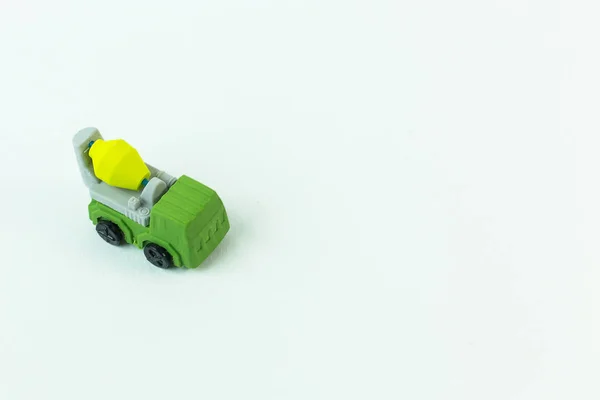Carro Brinquedo Construção Imagem Fundo Branco — Fotografia de Stock