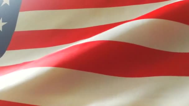 Footage United States America Flag Blow — Stock Video