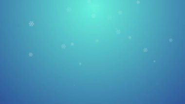 CG kar düşen mavi zemin üzerine.