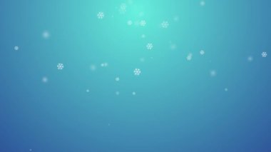 CG kar düşen mavi zemin üzerine.