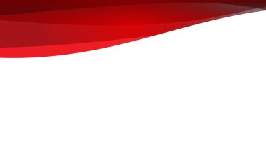 Soyut vektör görüntüsü kırmızı dalga beyaz arka plan üzerinde.