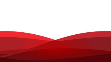 Soyut vektör görüntüsü kırmızı dalga beyaz arka plan üzerinde.