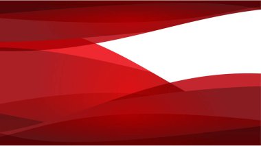 Soyut vektör görüntüsü kırmızı dalga beyaz arka plan üzerinde.