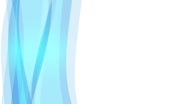 抽象的なベクトル画像の白い背景の青い波 — ストックベクタ