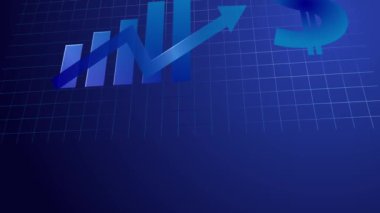 CG görüntüleri iş grafik mavi tonu kamera hareketi.