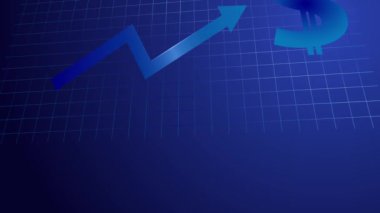 CG görüntüleri iş grafik mavi tonu kamera hareketi.