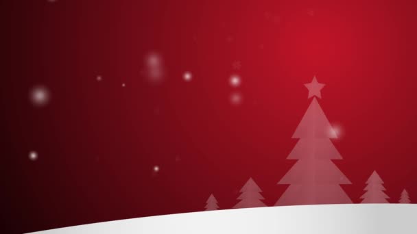 Weihnachten Schnee Feiern Zeit Material Hintergrund — Stockvideo