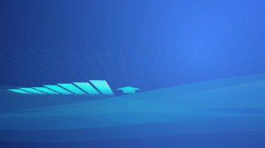 Görüntüleri iş grafik mavi tonu kamera hareketi.