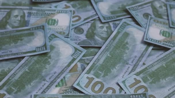 Görüntüleri Amerika Birleşik Devletleri Dolarlık Banknotlar — Stok video