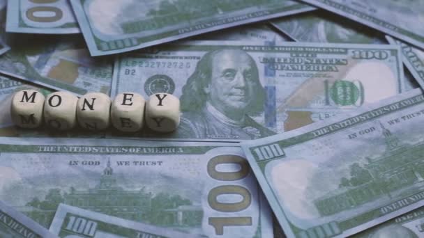 Záběry Spojené Státy Americké Dolarové Bankovky — Stock video