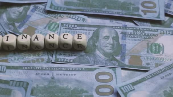 Görüntüleri Amerika Birleşik Devletleri Dolarlık Banknotlar — Stok video