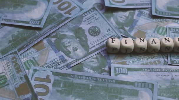 Filmagem Notas Dólar Dos Estados Unidos América — Vídeo de Stock