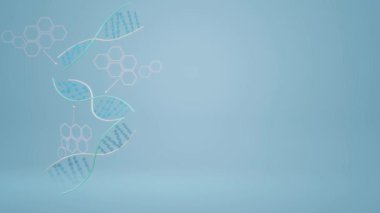 Bilim içeriği için 3d Dna görüntüleri.