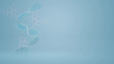 Bilim içeriği için 3d Dna görüntüleri.