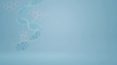Bilim içeriği için 3d Dna görüntüleri.