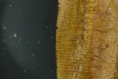 Pişmiş mürekkep balığı baharatlı deniz ürünleri yakın görüntü.