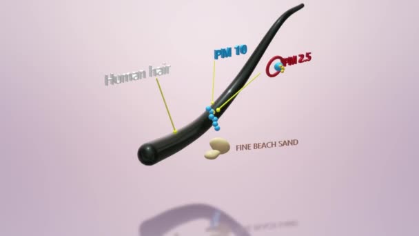 렌더링 Pm25 그래픽 이미지 — 비디오