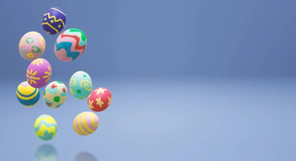 Rendering Voor Vakantie Inhoud Easter Egg — Stockfoto