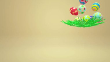 Paskalya yumurtası tatil içerik için 3d render.