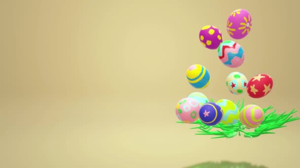 Paskalya Yumurtası Tatil Içerik Için Render — Stok video