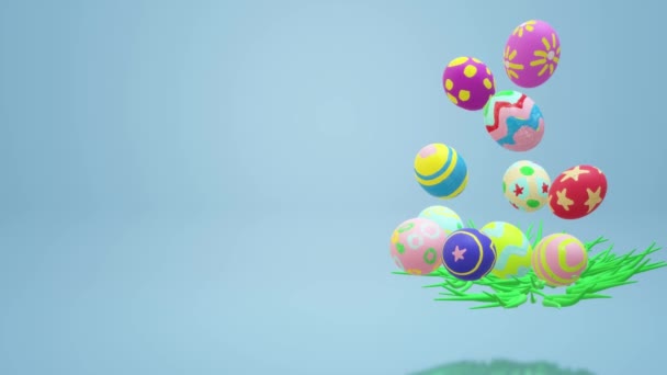 Velikonoční Vajíčko Vykreslování Pro Rekreační Obsah — Stock video