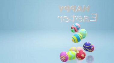 Paskalya yumurtası tatil içerik için 3d render.