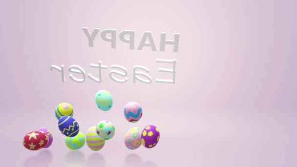 Paskalya Yumurtası Tatil Içerik Için Render — Stok video