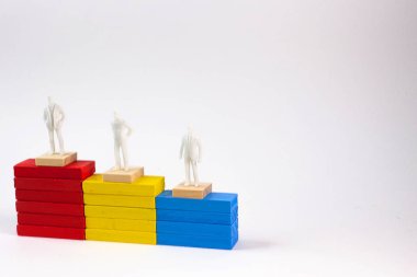 Domino renk görüntü beyaz arka plan üzerinde kapat.