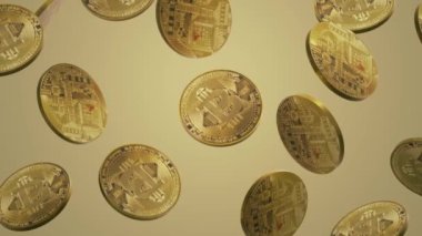 İş içeriği için cryptocurrency Bitcoin 3D Rendering.