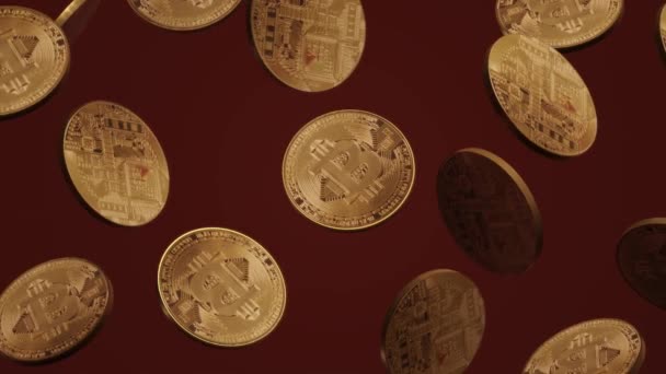 Kryptoměnová Bitmince Vykreslování Pro Obchodní Obsah — Stock video