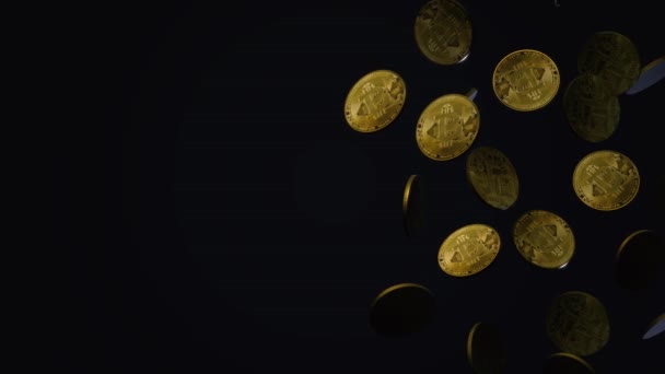 Cryptocurrency Bitcoin Rendering Voor Zakelijke Inhoud — Stockvideo