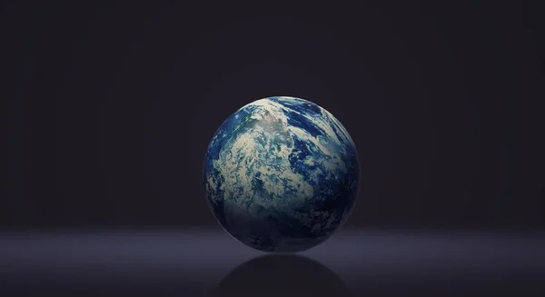 Renderização 3D planeta azul para o dia da terra e conteúdo ecológico . — Fotografia de Stock