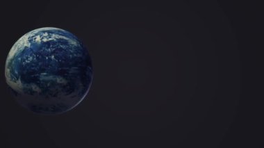 Dünya günü ve eko içerik için mavi gezegen 3d render.