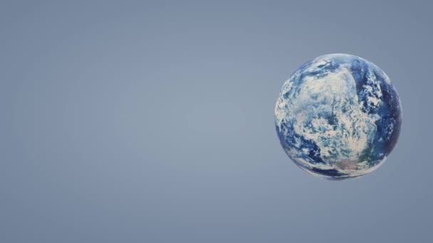 地球の日とエココンテンツのための青い惑星3Dレンダリング — ストック動画